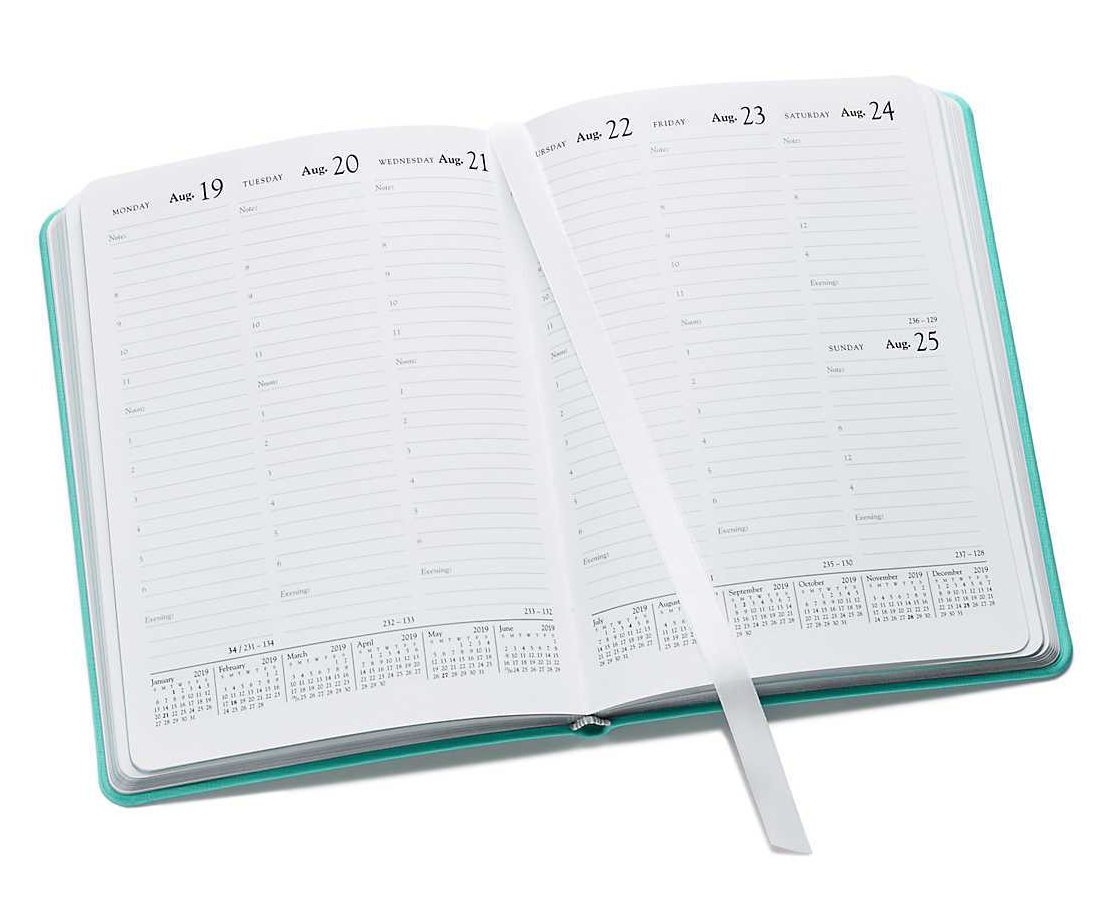 tiffany and co planner 2019
